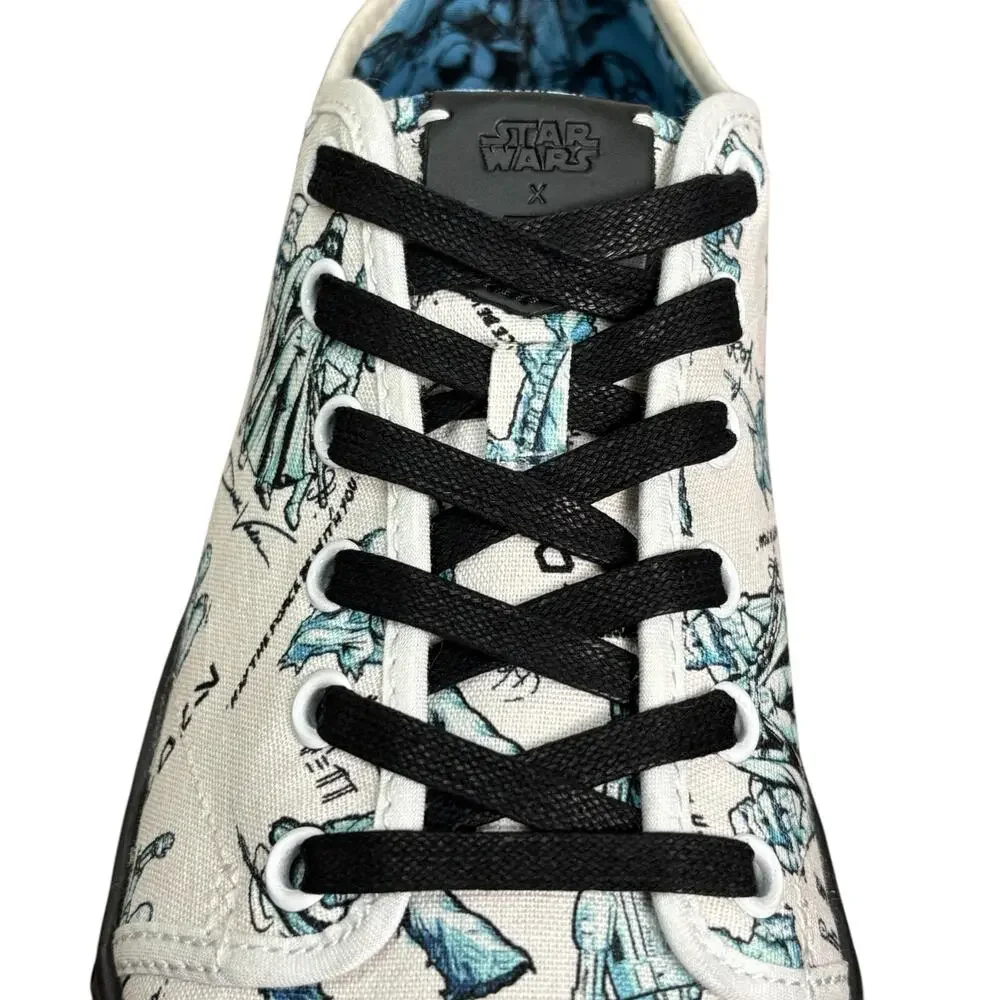 NWB Star Wars x TOMS Trvl Lite Low Men's Shoes Characters Sketch Print Size 7.5
